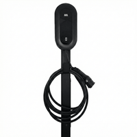 Laddstolpe S-Line Base till DEFA Power – 1-väg – Svart – Kabelhängare – produktbild framifrån | S-Line