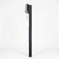 Ladestolpe Easee 1 - road S - line Base - Sort - Kabelophæng - 25 mm² - Carlevel - Ladestolpe til ladeboks