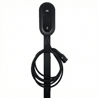 Ladestolpe S-Line Base til DEFA Power - 1-vejs - Sort - Kabelophæng - produktbillede forfra | S-Line