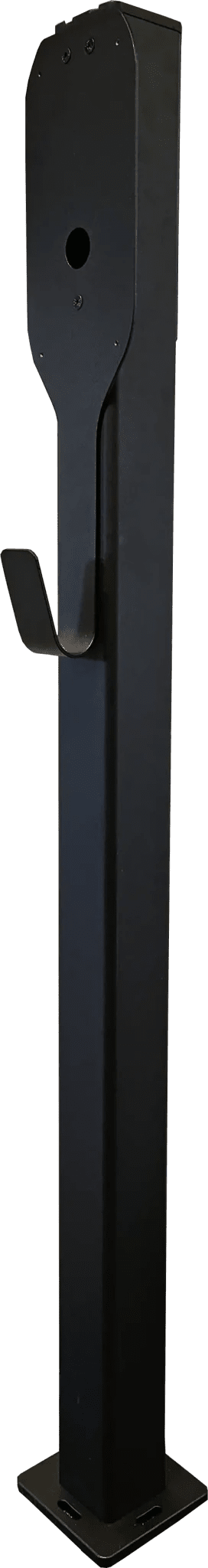 Ladestolpe S-Line Base til DEFA Power - 1-vejs - Sort - Kabelophæng - produkt set fra siden | S-Line