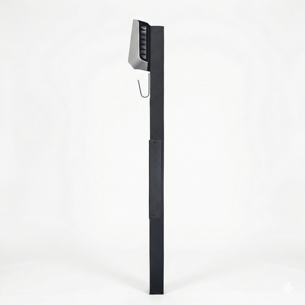 Ladestolpe Easee 1 - road S - line Base - Sort - Kabelophæng - 25 mm² - Carlevel - Ladestolpe til ladeboks