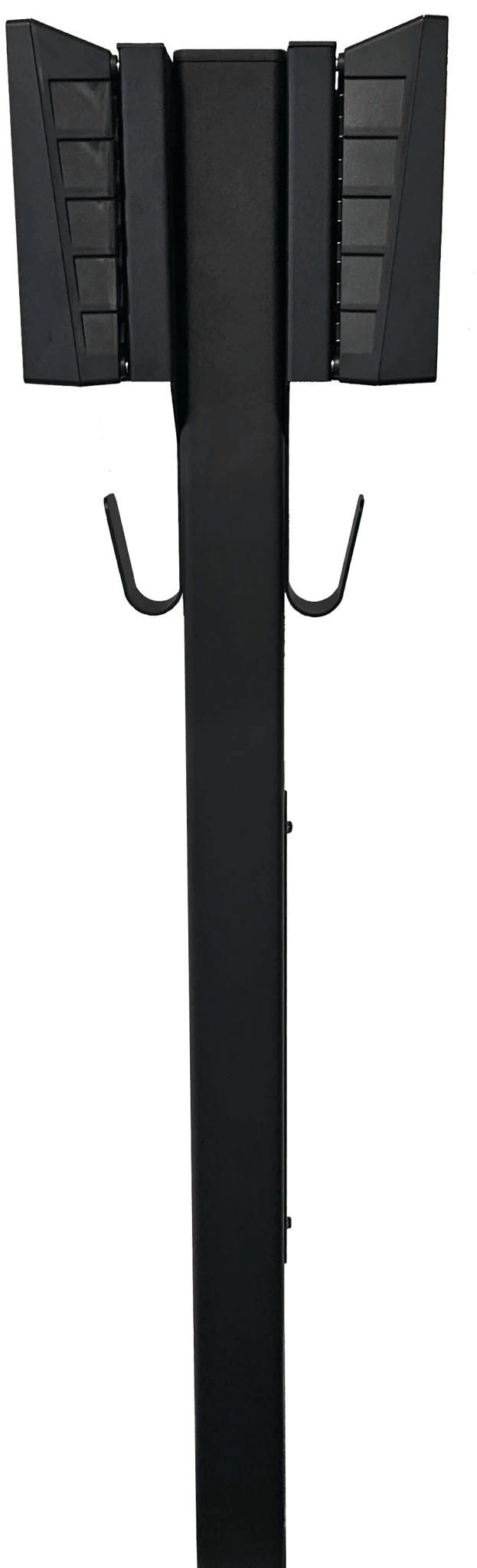 Ladestolpe S-Line Base til Zaptec Go - 2-vejs - Sort - Kabelophæng - 25 mm² - produkt set fra siden | S-Line