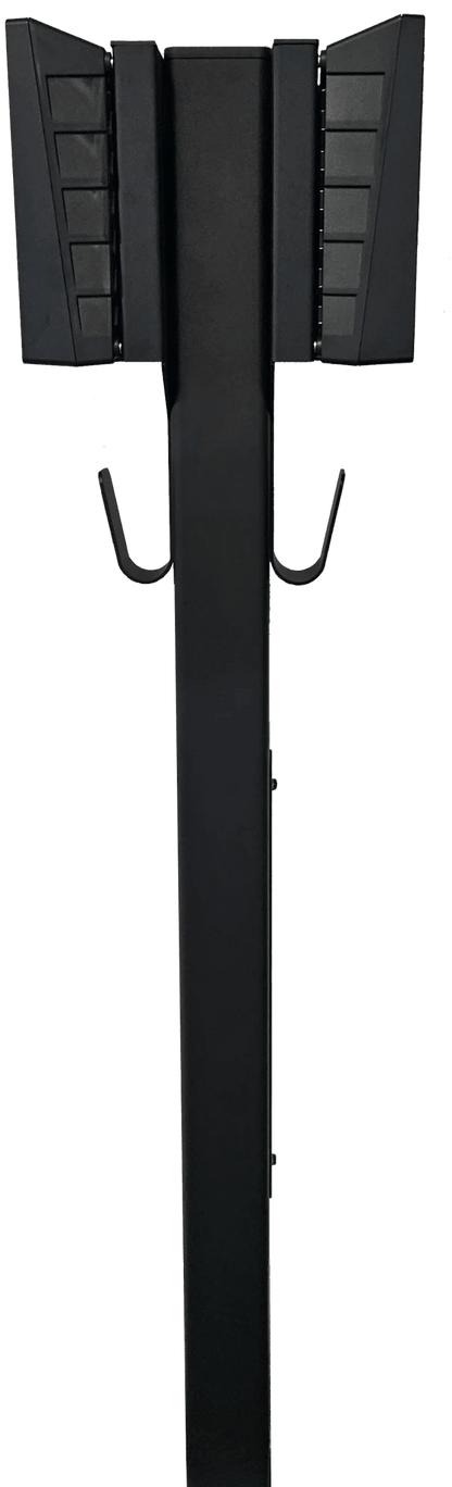 Ladestolpe S-Line Base til Zaptec Go - 2-vejs - Sort - Kabelophæng - 25 mm² - produkt set fra siden | S-Line