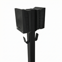 Ladestolpe S-Line Base til Zaptec Go - 2-vejs - Sort - Kabelophæng - 25 mm² - produktbillede forfra | S-Line