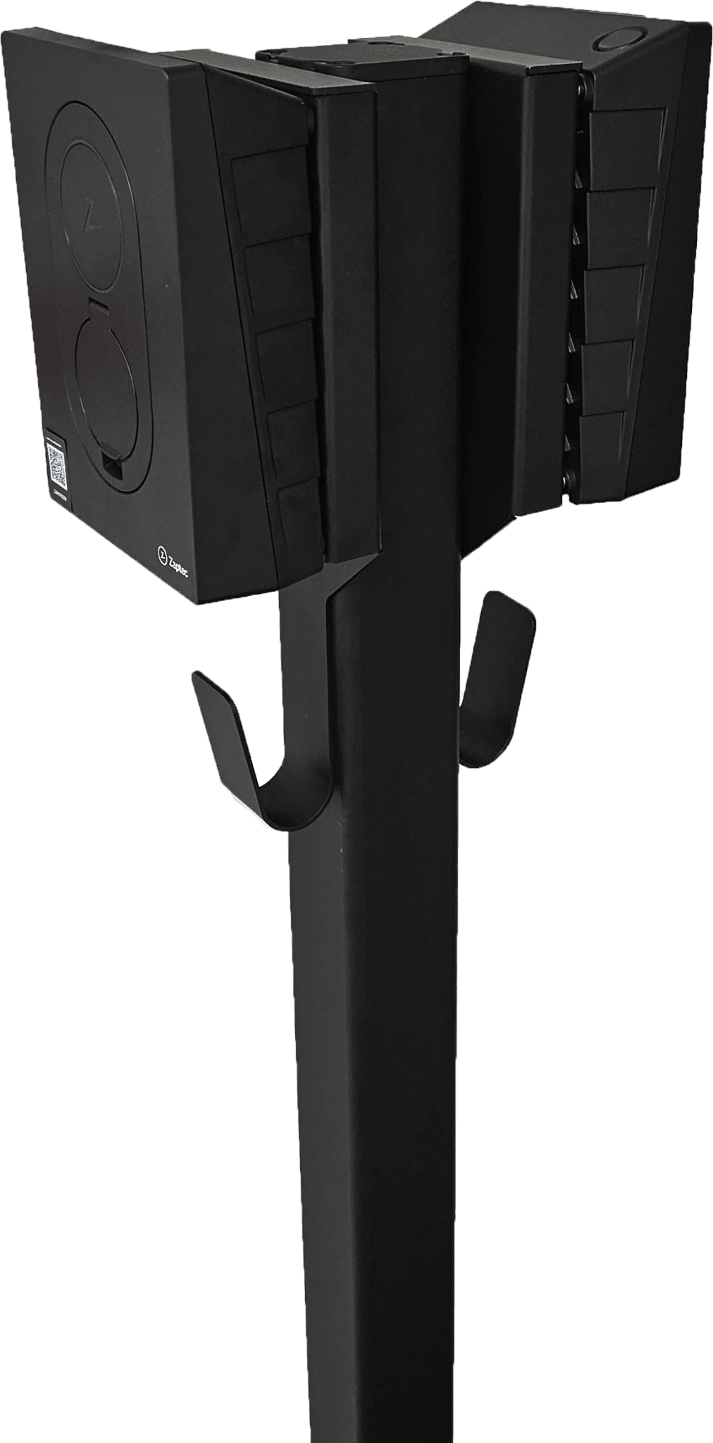 Ladestolpe S-Line Base til Zaptec Go - 2-vejs - Sort - Kabelophæng - 25 mm² - nærbillede detaljer | S-Line