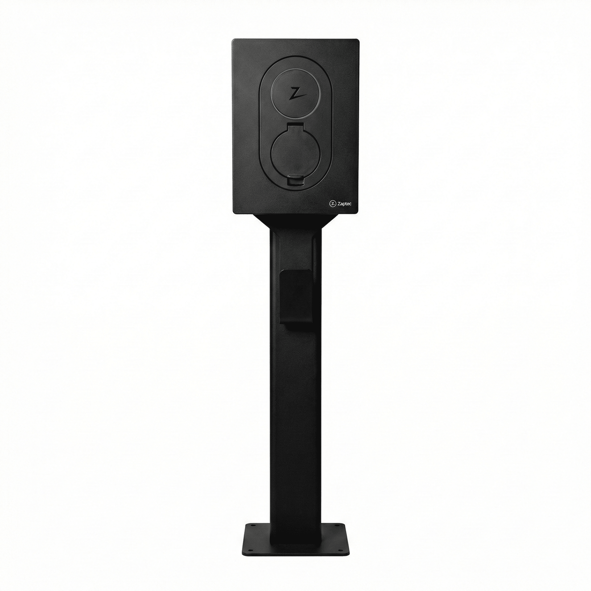 Ladestolpe Zaptec Go 1-vejs S-Line Base - sort - 25 mm² - produktbillede forfra | S-Line