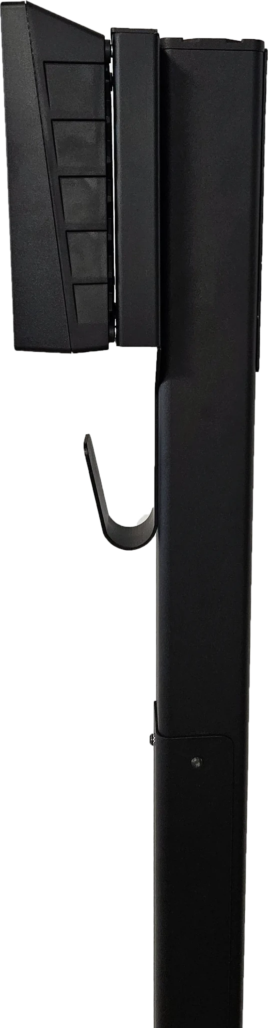 Ladestolpe Zaptec Go 1-vejs S-Line Base - sort - 25 mm² - produkt set fra siden | S-Line