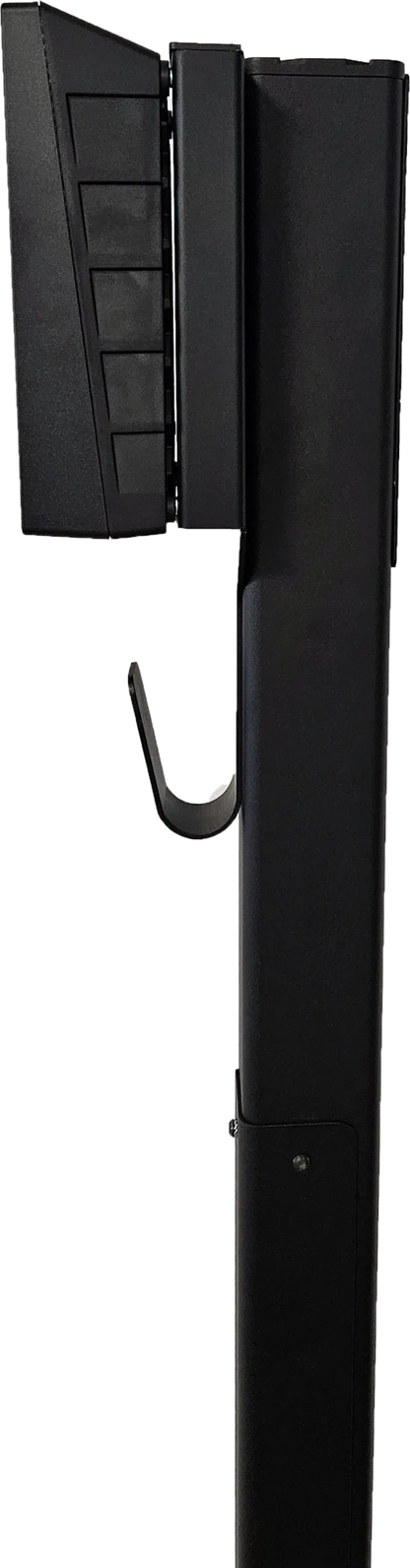 Ladestolpe Zaptec Go 1-vejs S-Line Base - sort - 25 mm² - produkt set fra siden | S-Line