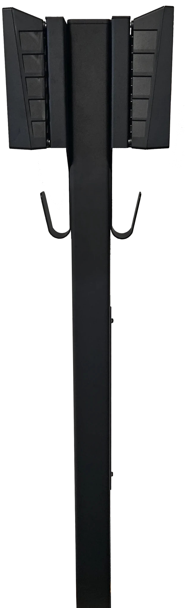 Ladestolpe S-Line Base til Zaptec Go - 2-vejs - Sort - Kabelophæng - 25 mm² - produkt set fra siden | S-Line