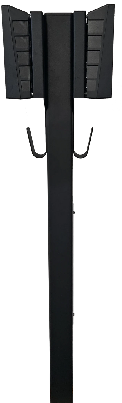 Ladestolpe S-Line Base til Zaptec Go - 2-vejs - Sort - Kabelophæng - 25 mm² - produkt set fra siden | S-Line