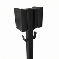 Ladestolpe S-Line Base til Zaptec Go - 2-vejs - Sort - Kabelophæng - 25 mm² - produktbillede forfra | S-Line