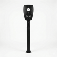 Ladestolpe Zaptec Pro 1-vejs S-Line Base - sort - 25 mm² - produktbillede forfra | S-Line