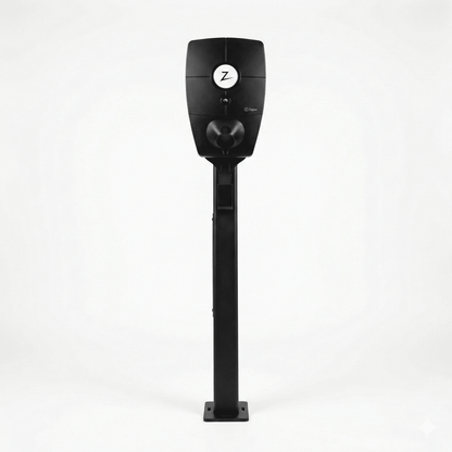 Ladestolpe Zaptec Pro 1-vejs S-Line Base - sort - 25 mm² - produktbillede forfra | S-Line