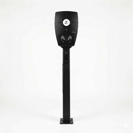 Ladestolpe Zaptec Pro 1-vejs S-Line Base - sort - 25 mm² - produktbillede forfra | S-Line