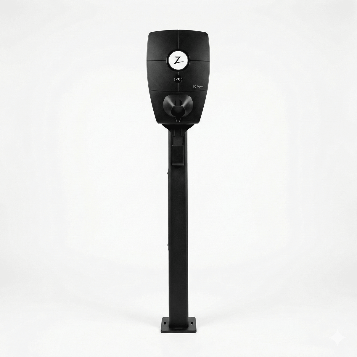 Ladestolpe Zaptec Pro 1-vejs S-Line Base - sort - 25 mm² - produktbillede forfra | S-Line