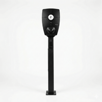 Ladestolpe Zaptec Pro 1-vejs S-Line Base - sort - 25 mm² - produktbillede forfra | S-Line