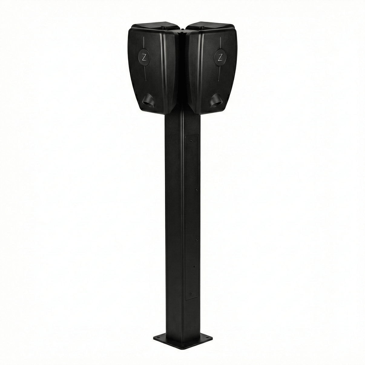 Ladestolpe Zaptec Pro 120 1-4-vejs S-Line Base – RAL 9005 – 25 mm² – produktbillede forfra | S-Line