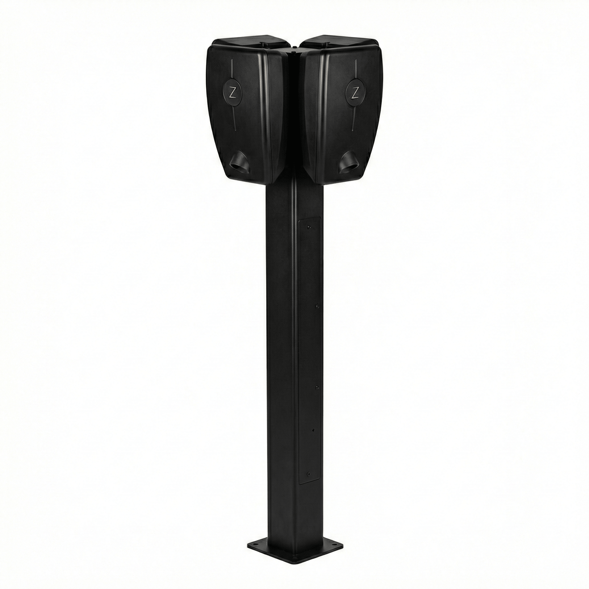 Ladestolpe Zaptec Pro 120 1-4-vejs S-Line Base – RAL 9005 – 25 mm² – produktbillede forfra | S-Line