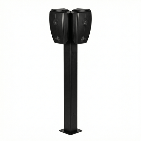 Ladestolpe Zaptec Pro 120 1-4-vejs S-Line Base – RAL 9005 – 25 mm² – produktbillede forfra | S-Line