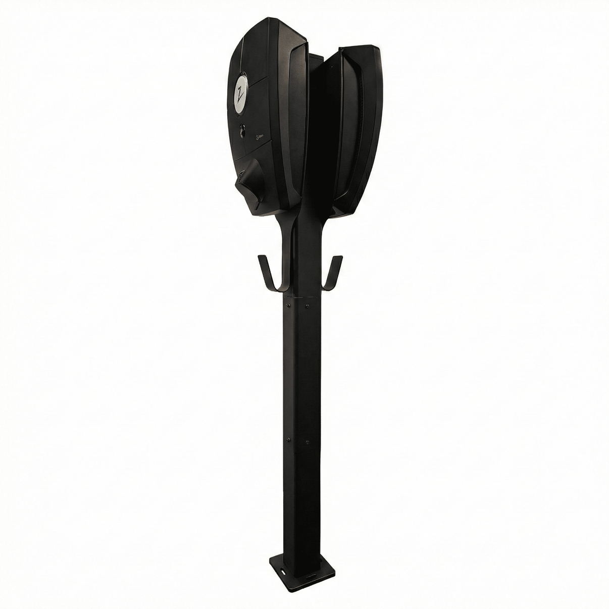 Ladestolpe Zaptec Pro 2-vejs S-Line Base - sort - 25 mm² - produktbillede forfra | S-Line