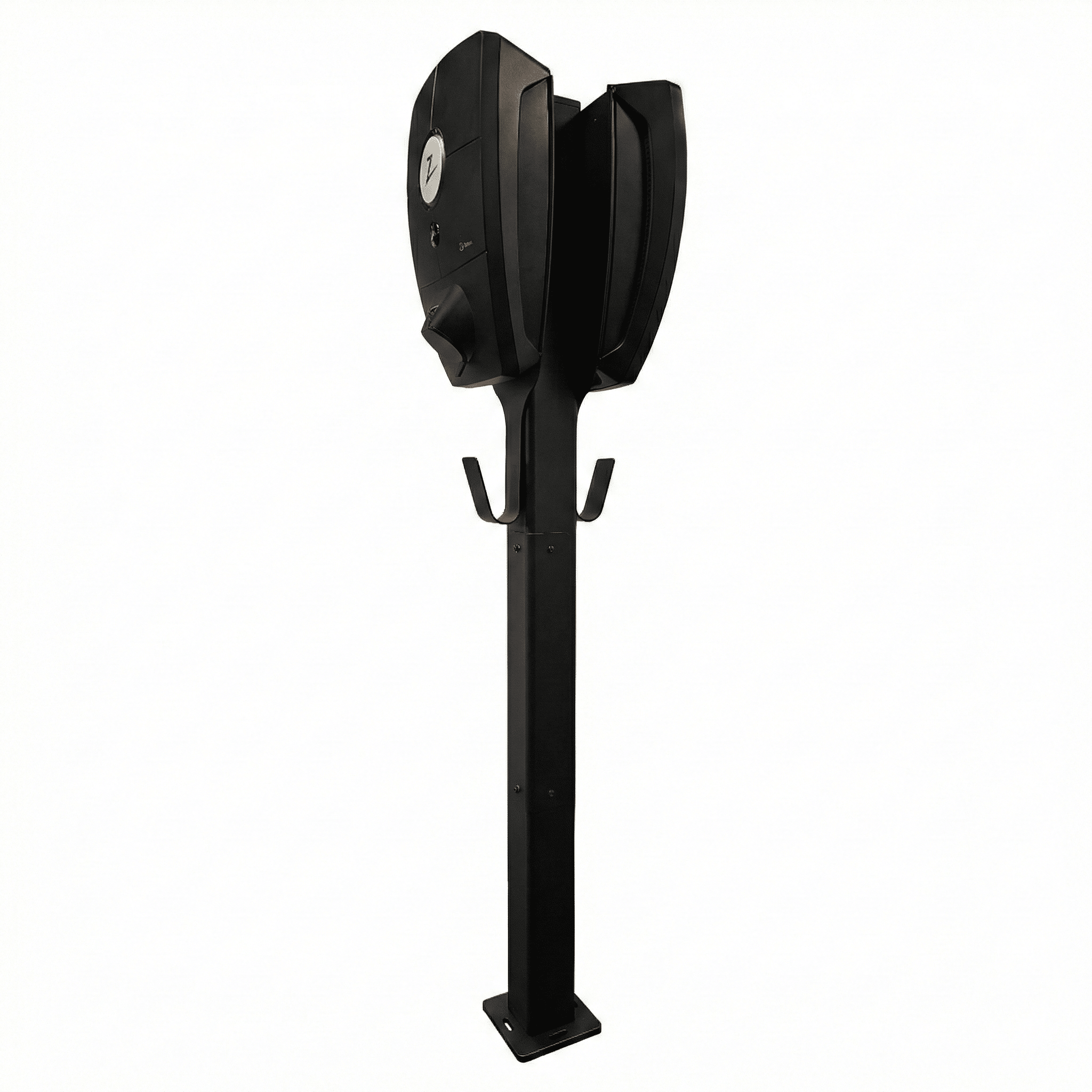 Ladestolpe Zaptec Pro 2-vejs S-Line Base - sort - 25 mm² - produktbillede forfra | S-Line