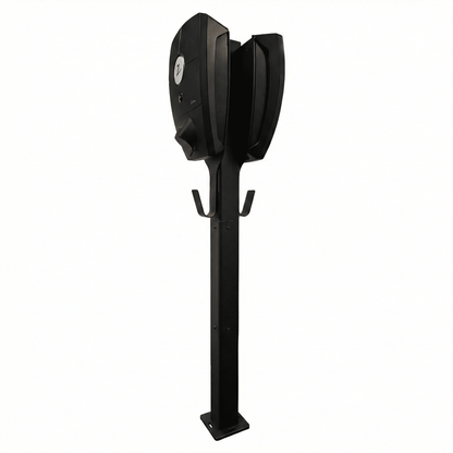 Ladestolpe Zaptec Pro 2-vejs S-Line Base - sort - 25 mm² - produktbillede forfra | S-Line