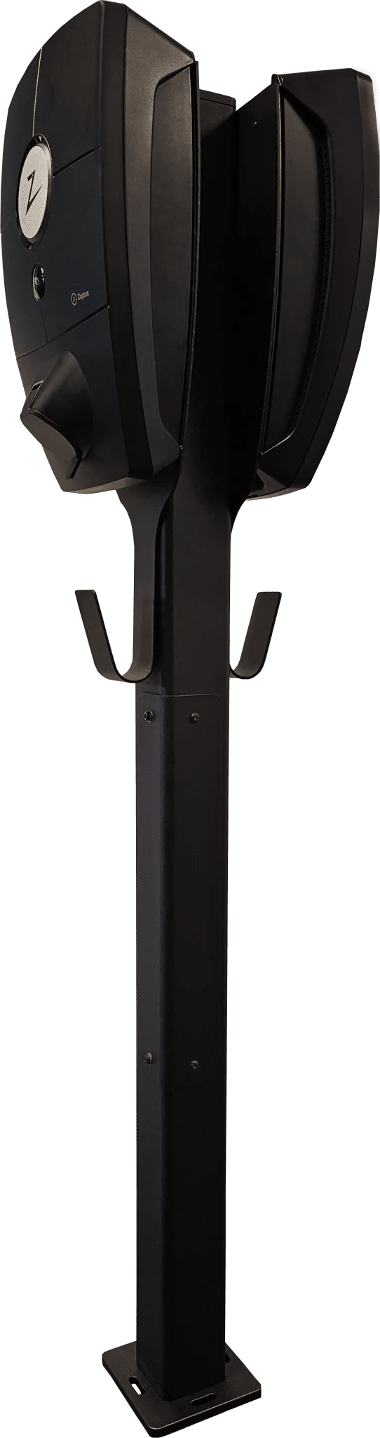 Ladestolpe Zaptec Pro 2-vejs S-Line Base - sort - 25 mm² - nærbillede detaljer | S-Line