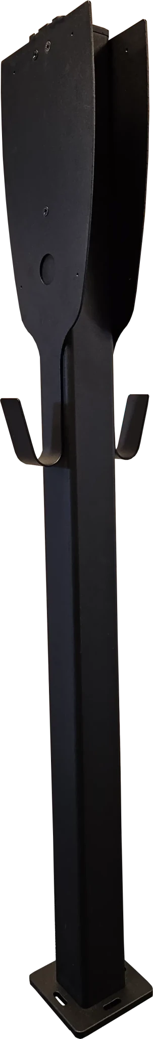 Ladestolpe Zaptec Pro 2-vejs S-Line Base - sort - 25 mm² - produkt set fra siden | S-Line