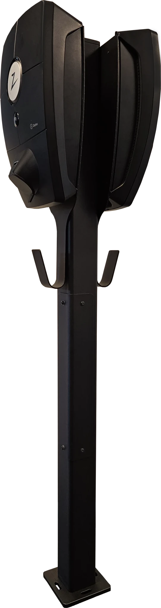 Ladestolpe Zaptec Pro 2-vejs S-Line Base - sort - 25 mm² - nærbillede detaljer | S-Line