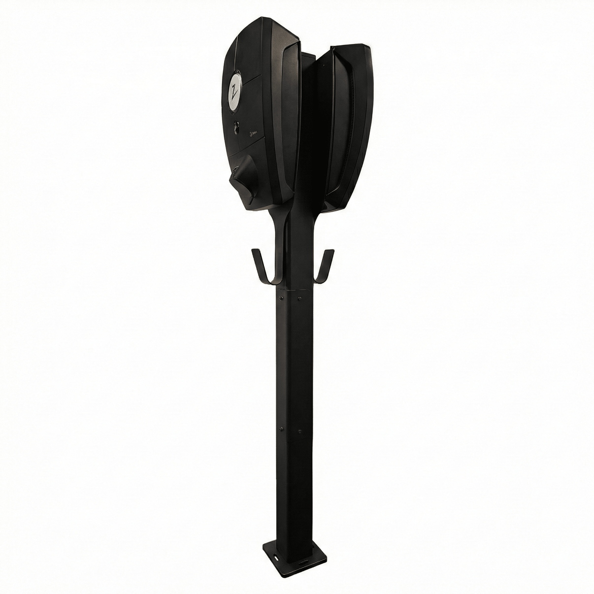 Ladestolpe Zaptec Pro 2-vejs S-Line Base - sort - 25 mm² - produktbillede forfra | S-Line