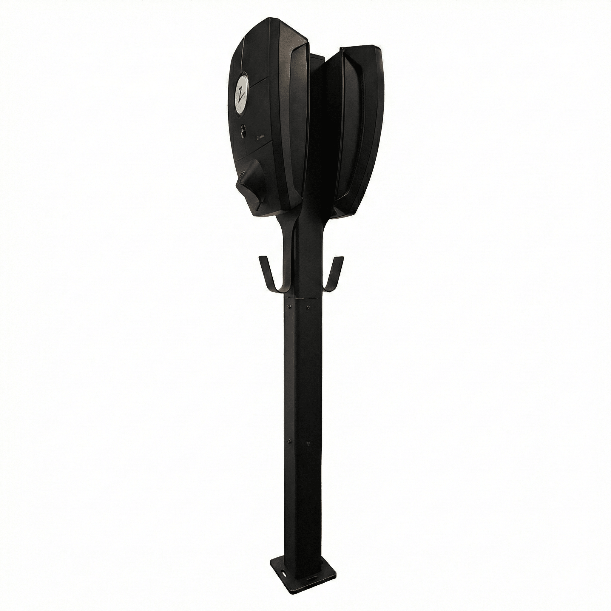 Ladestolpe Zaptec Pro 2-vejs S-Line Base - sort - 25 mm² - produktbillede forfra | S-Line