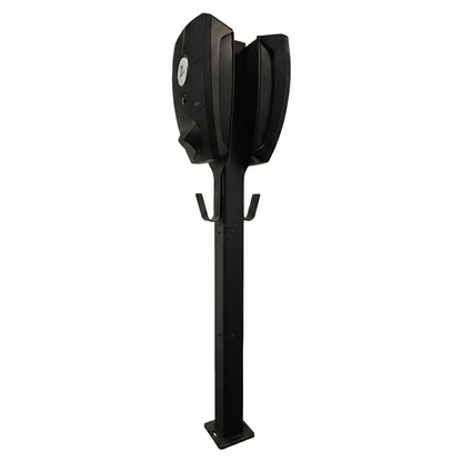 Ladestolpe Zaptec Pro 2-vejs S-Line Base - sort - 25 mm² - produktbillede forfra | S-Line