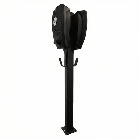 Ladestolpe Zaptec Pro 2-vejs S-Line Base - sort - 25 mm² - produktbillede forfra | S-Line