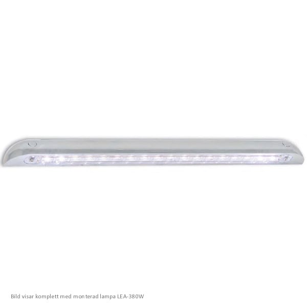 produktbillede fra forsiden viser Lamperamme 380mm - Vinkel - Krom - LEA