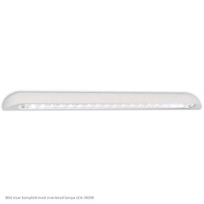 Lampekant 380mm – Vinkel – Hvid – produktbillede forfra | LEA