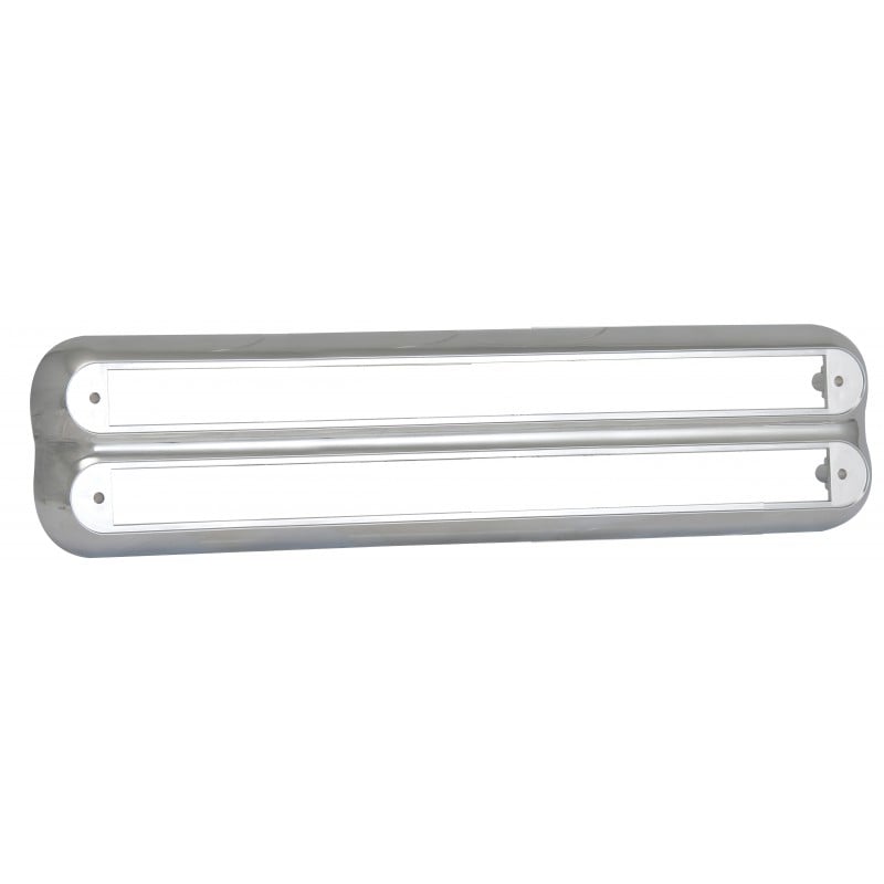 produktbillede forfra, der viser Lamp Sarg 380mm x 2 – Krom – LEA
