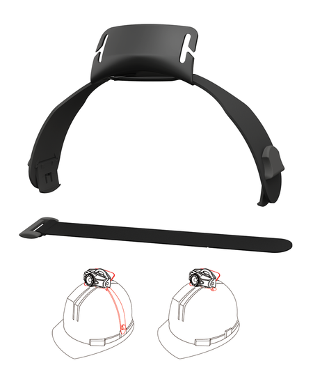 Ledlenser Hjelm Mount Top MH & iH Black ONE – Køretøjstilbehør fra LEDLENSER