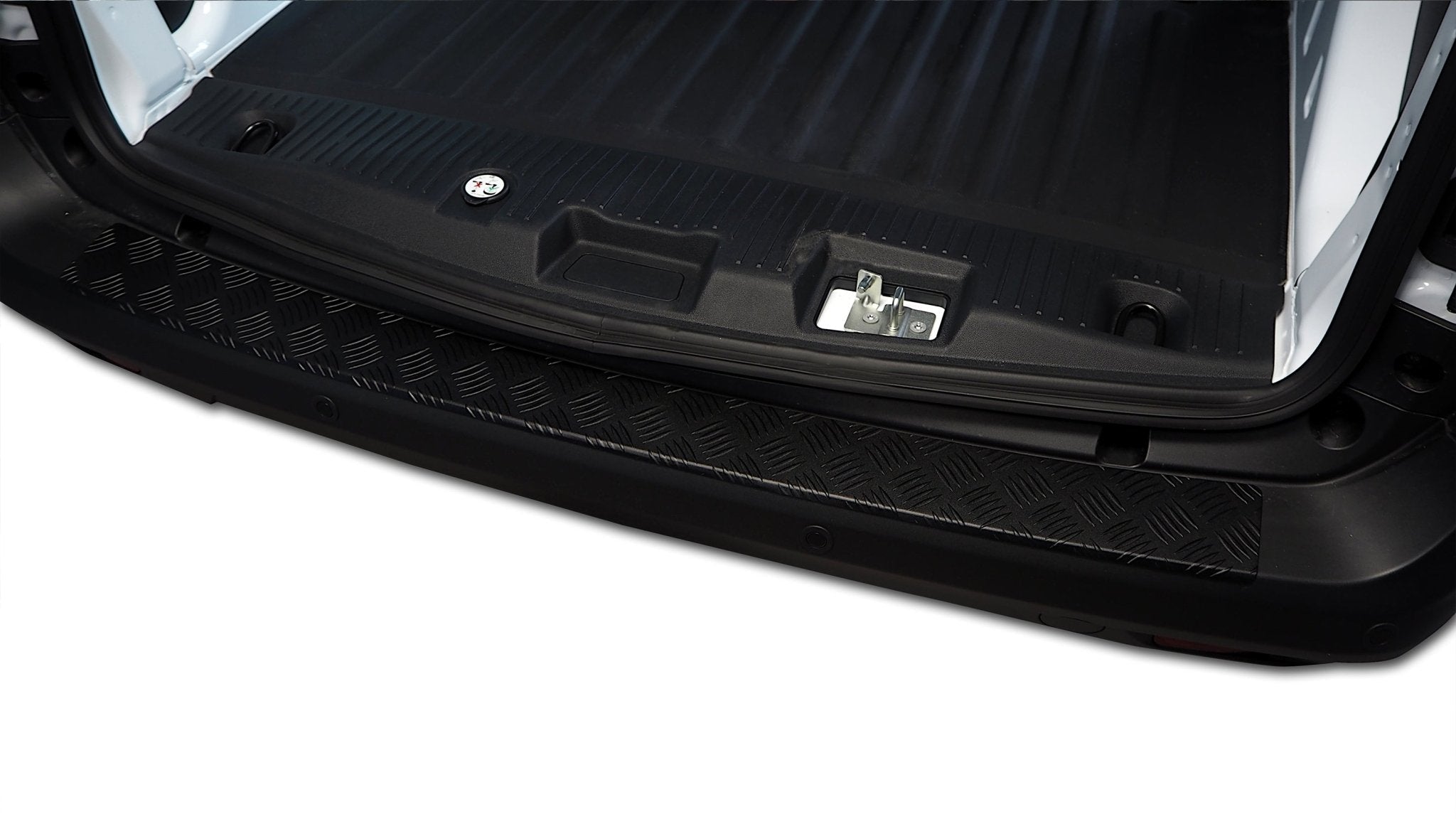 Lastdæksel rillet sort aluminium Transit Courier II / Tourneo 2023+ - Carlevel - 