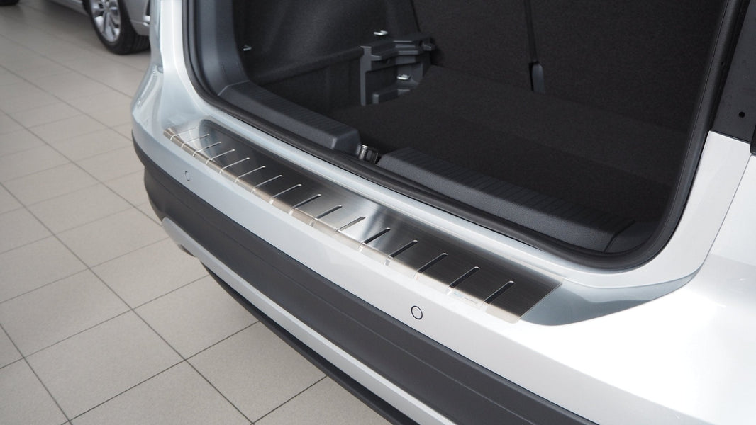 Bagageafdækning VW T-Cross 2019-2023 rustfrit stål Alu-Frost - produktbillede forfra | Alu-Frost