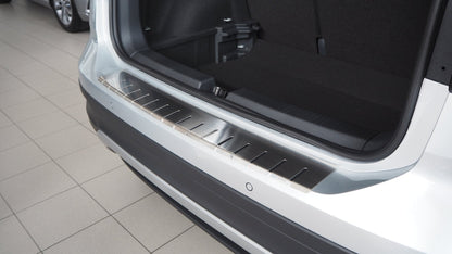 Bagageafdækning VW T-Cross 2019-2023 rustfrit stål Alu-Frost - produktbillede forfra | Alu-Frost