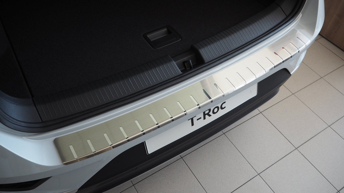Lastafdækning VW T-Roc 2017-2021 rustfrit stål Alu-Frost - produktbillede forfra | Alu-Frost