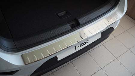 Lastafdækning VW T-Roc 2017-2021 rustfrit stål Alu-Frost - produktbillede forfra | Alu-Frost