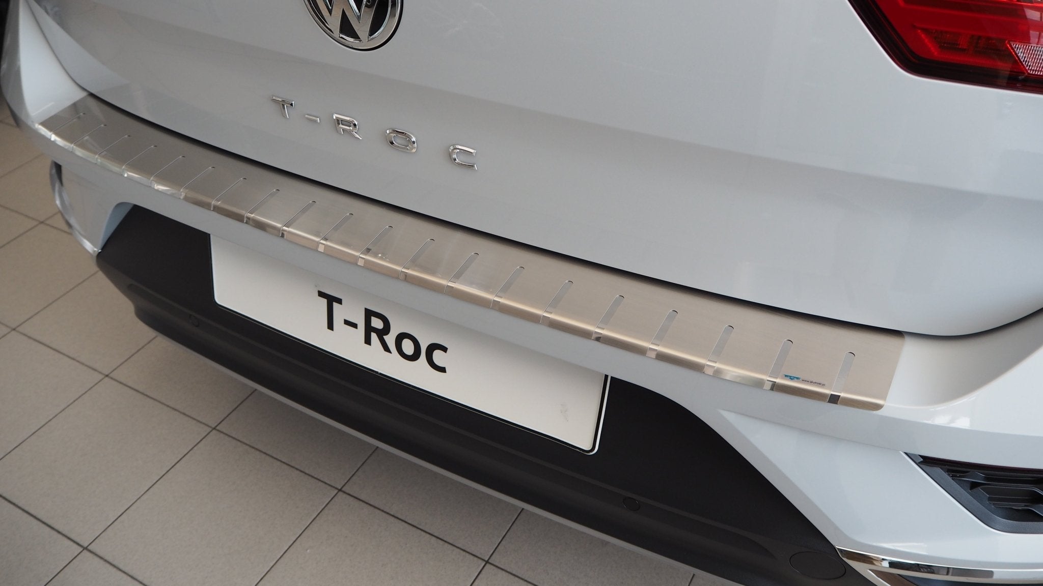 Lastdæksel VW T-Roc 2017-2021 rustfrit stål Alu-Frost - nærbillede detaljer | Alu-Frost