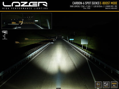 Lazer Carbon – 6 Spot Gen3 – produkt set fra siden | Laser