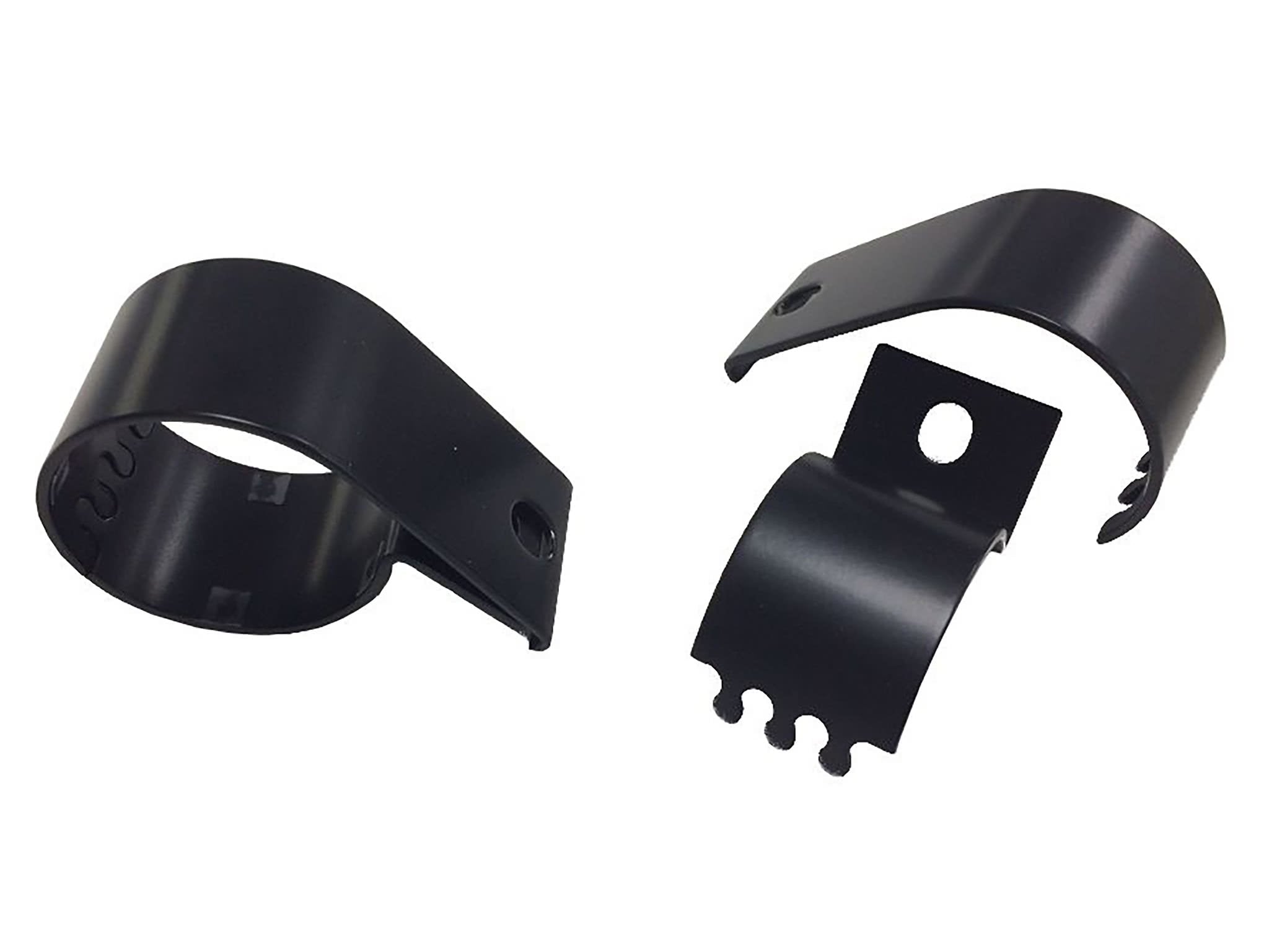 Lazer Horisontal rørklemme 76 mm sort, uden Lazer logo - produktbillede forfra | Laser