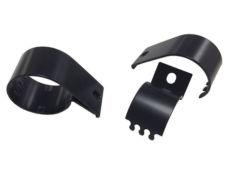 Lazer Horisontal rørklemme 76 mm sort, uden Lazer logo - produktbillede forfra | Laser