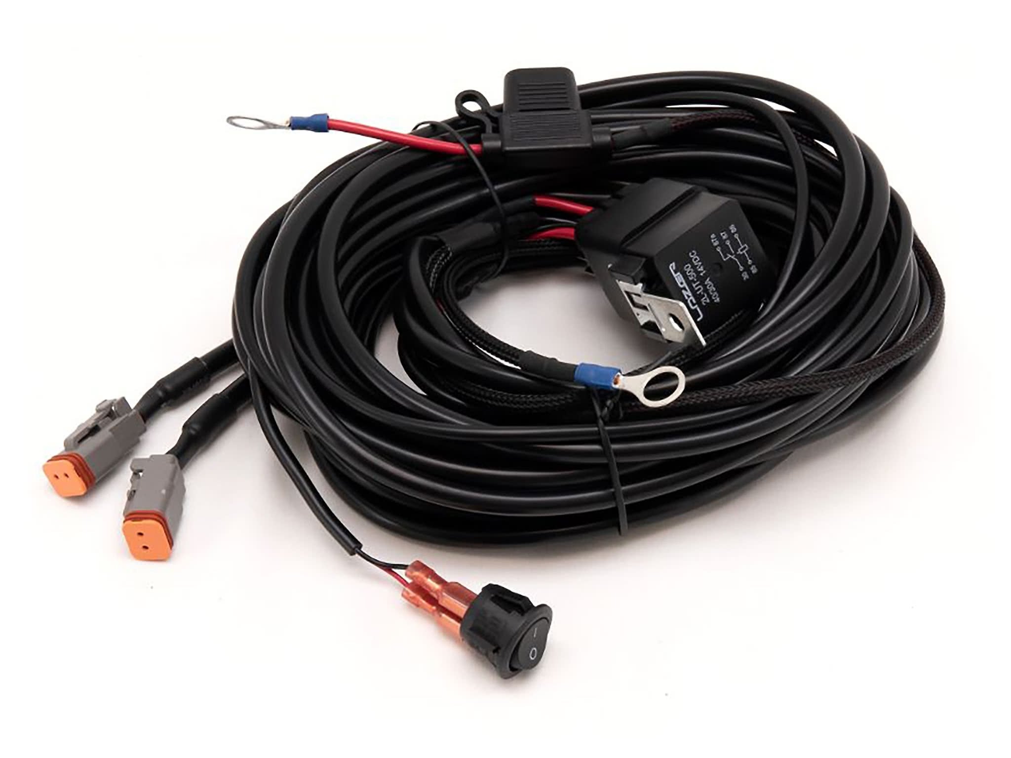 Lazer kabelsæt switch 2 arbejdslygter (Utility 12V) - produktbillede forfra | Laser