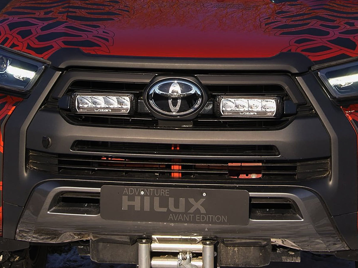 Lazer Led rampesæt Toyota Hilux Inv. X 2021+ 2xTriple – R750Std – produktbillede set forfra | Laser