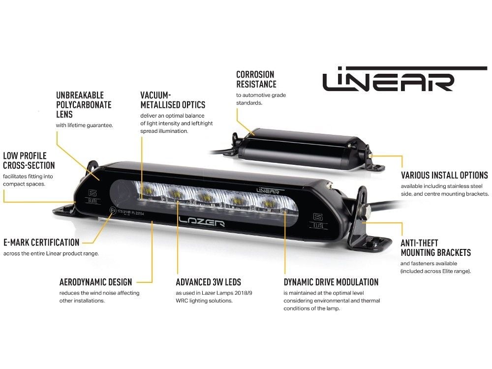 Lazer Linear – 12 Elite led – rampe – 382mm – tilbehør og dele | Laser