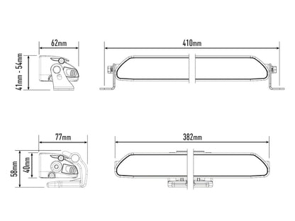 Lazer Linear – 12 Elite Led – Rampe – Positionslys – 382 mm – Tilbehør og dele | Laser